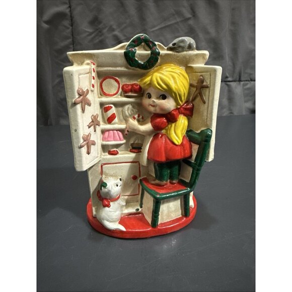 Vtg Japan Christmas RB Christmas Bank - Picture 1 of 16